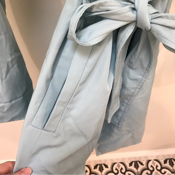 Zara light blue trench coat - Picture 8 of 12